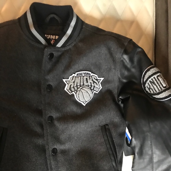 new york knicks leather jacket